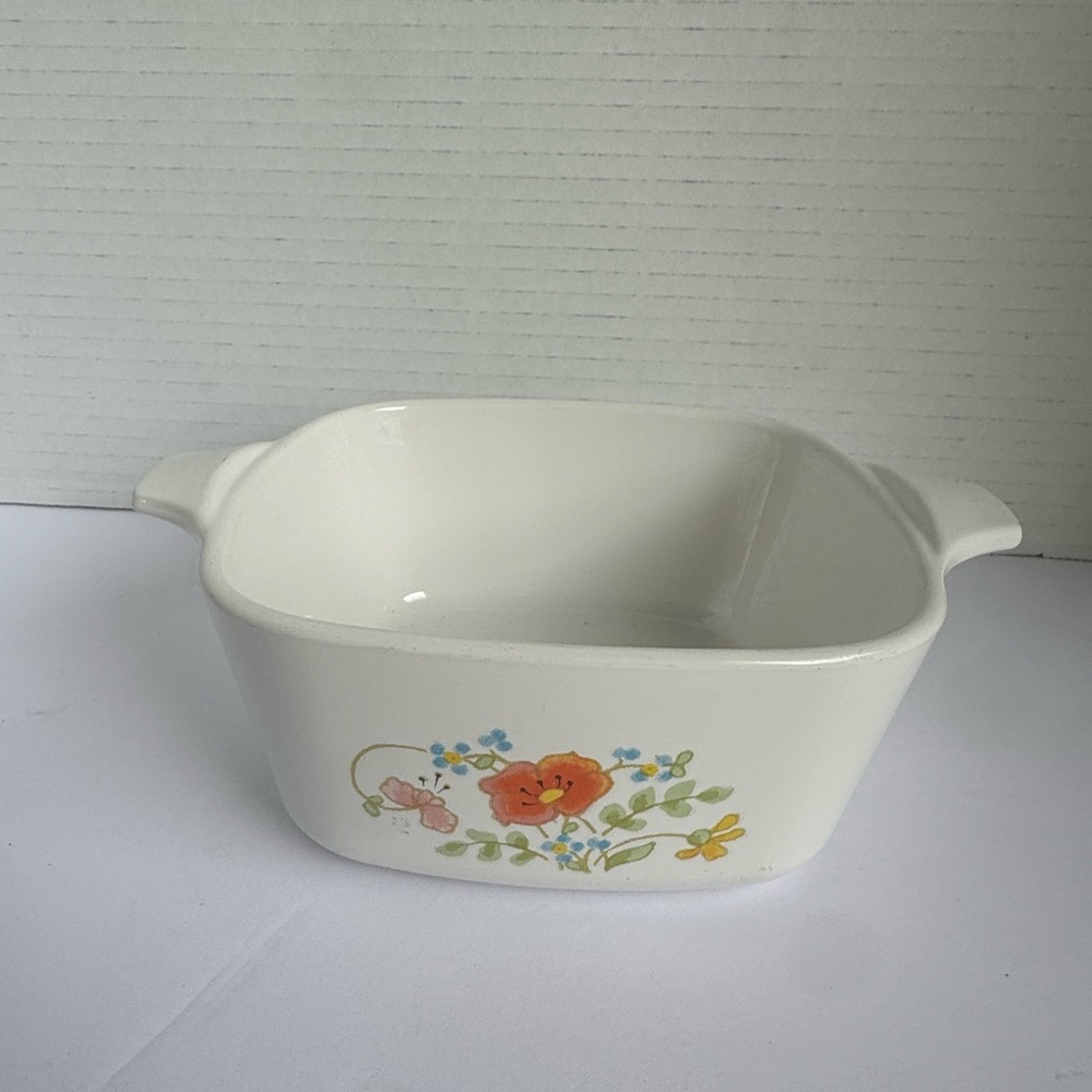 Vintage WILDFLOWER CORNING WARE Cup Petite Casserole Dish No Lid